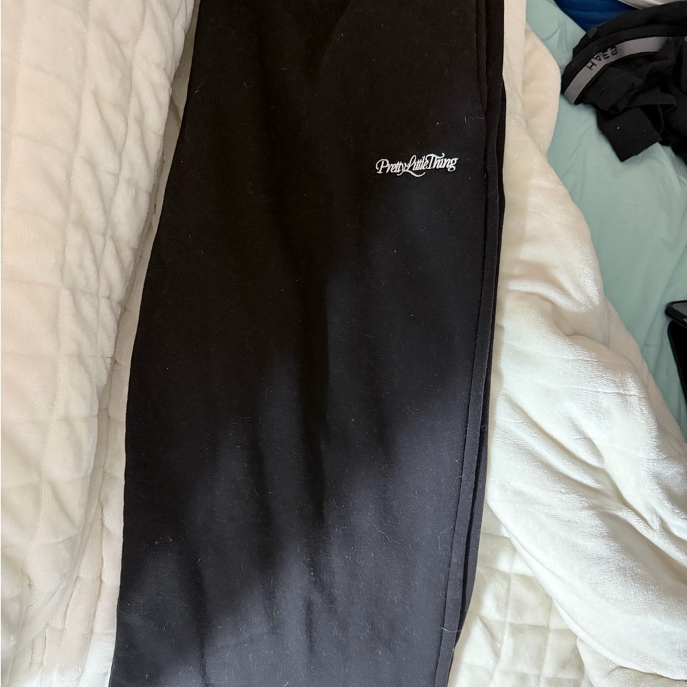 PrettyLittleThing Black Wide Leg Pants